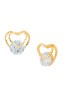 Korean Made Cubic Zirconia Heart Dailywear Stud Earring For Women (KTWJEGS111829)